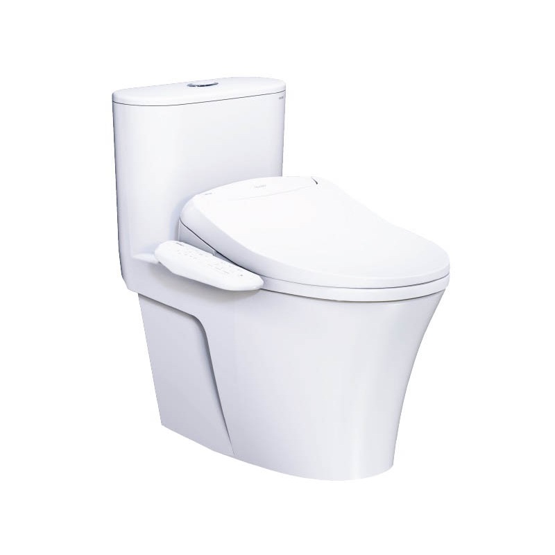 Bồn cầu 1 khối nắp điện tử Caesar C1395F + TAF400H (CD1395+TAF400H) CD1395+TAF400H