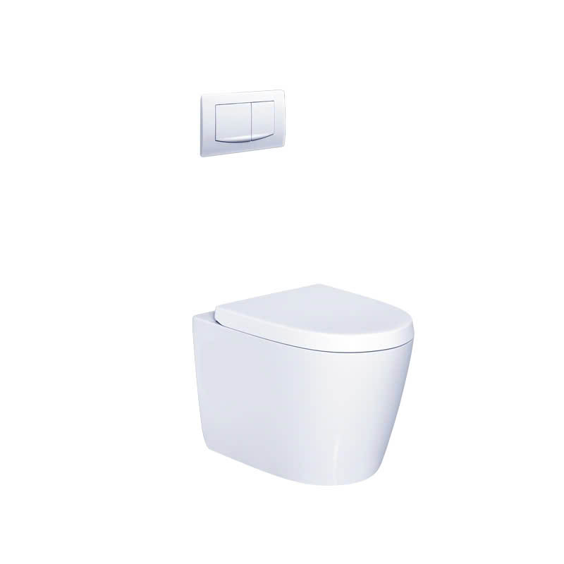 Bồn cầu treo tường Caesar CPT1505 gồm két nước âm tường CPT1505