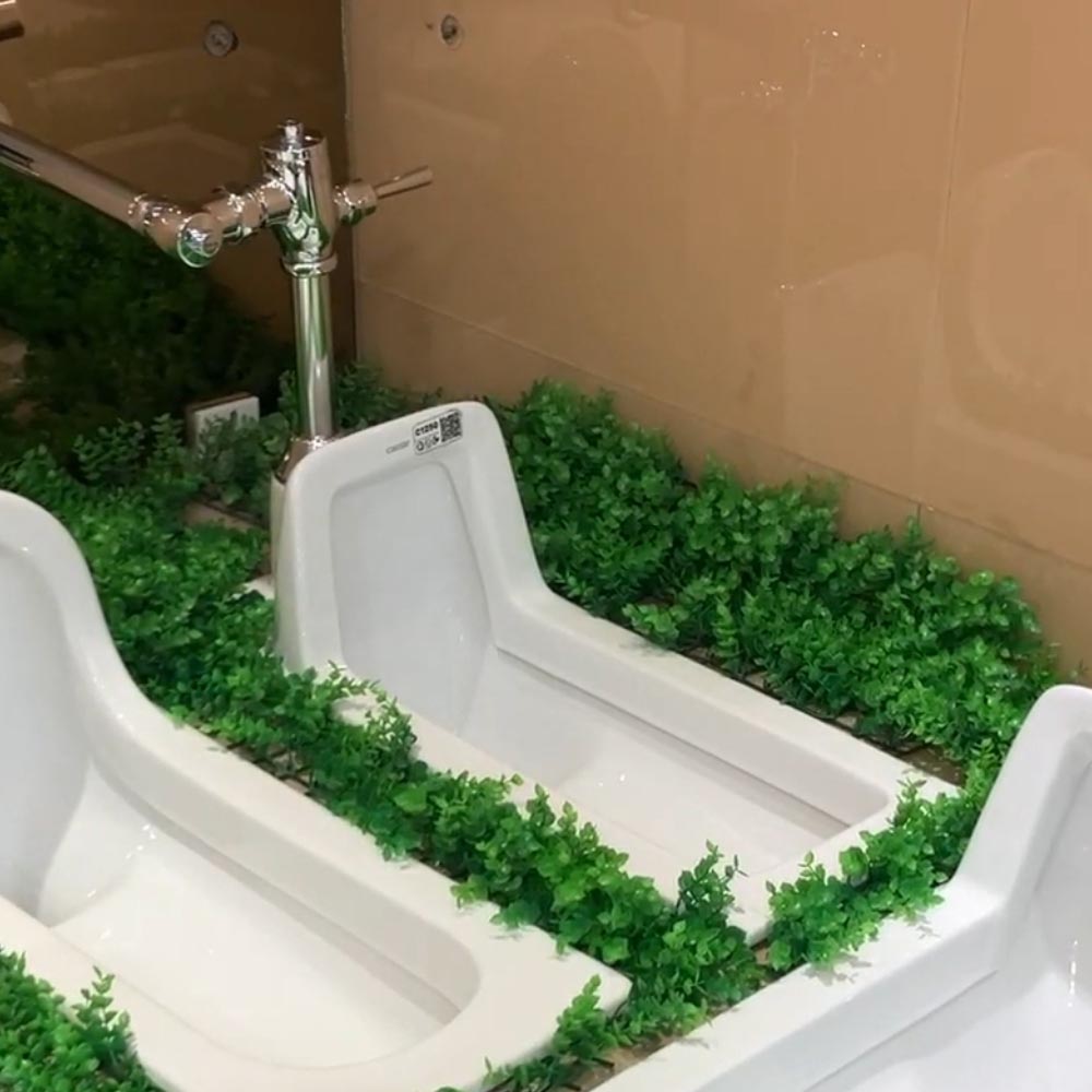 Bồn cầu xổm kèm van xả tay gạt Caesar C1250+BF523A C1250+BF523A - 3