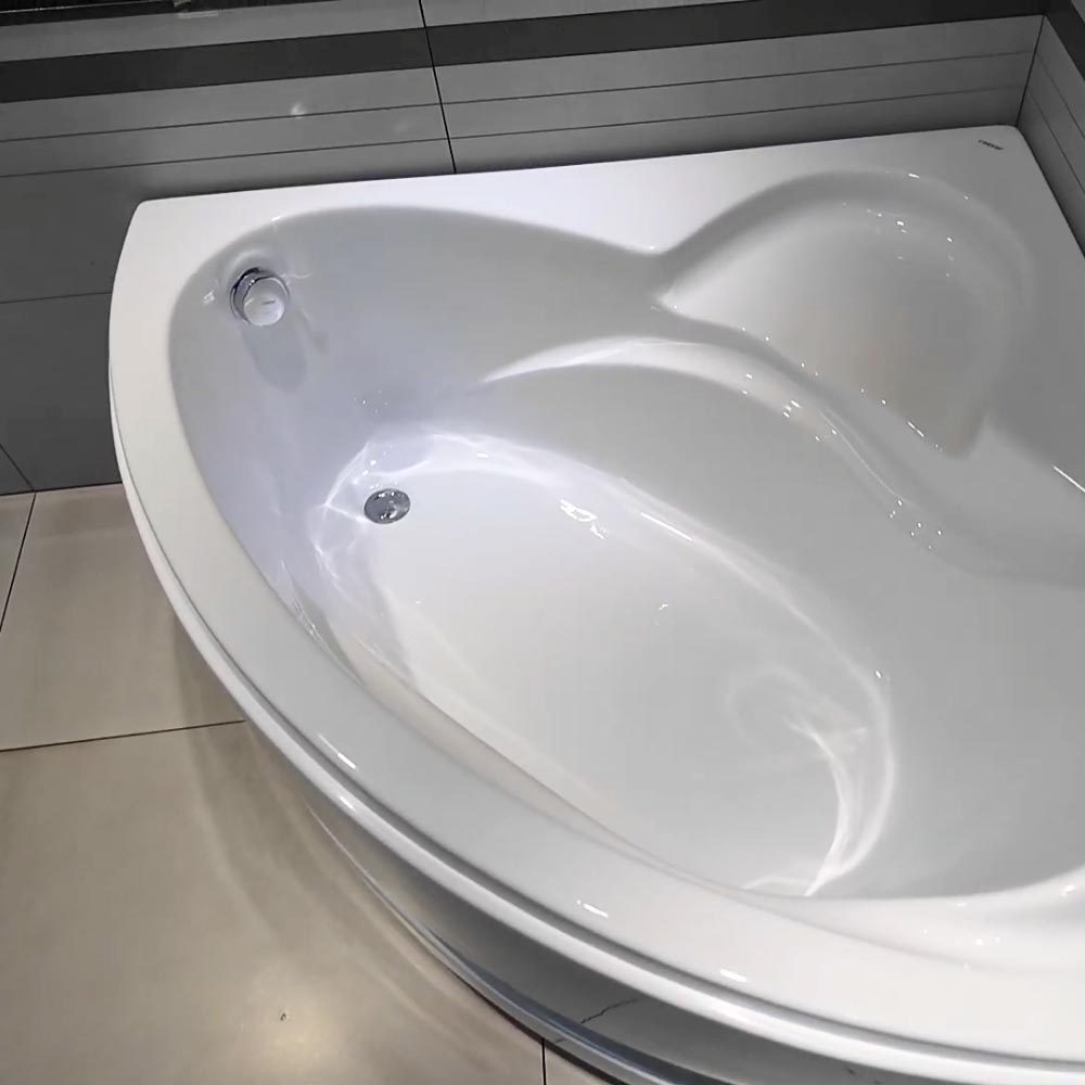 Bồn tắm chân yếm 1m2 đặt góc Caesar AT5120 - 3