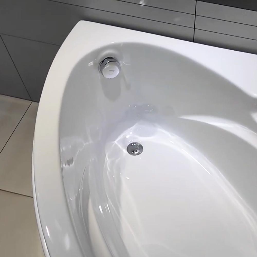 Bồn tắm chân yếm 1m2 đặt góc Caesar AT5120 - 4