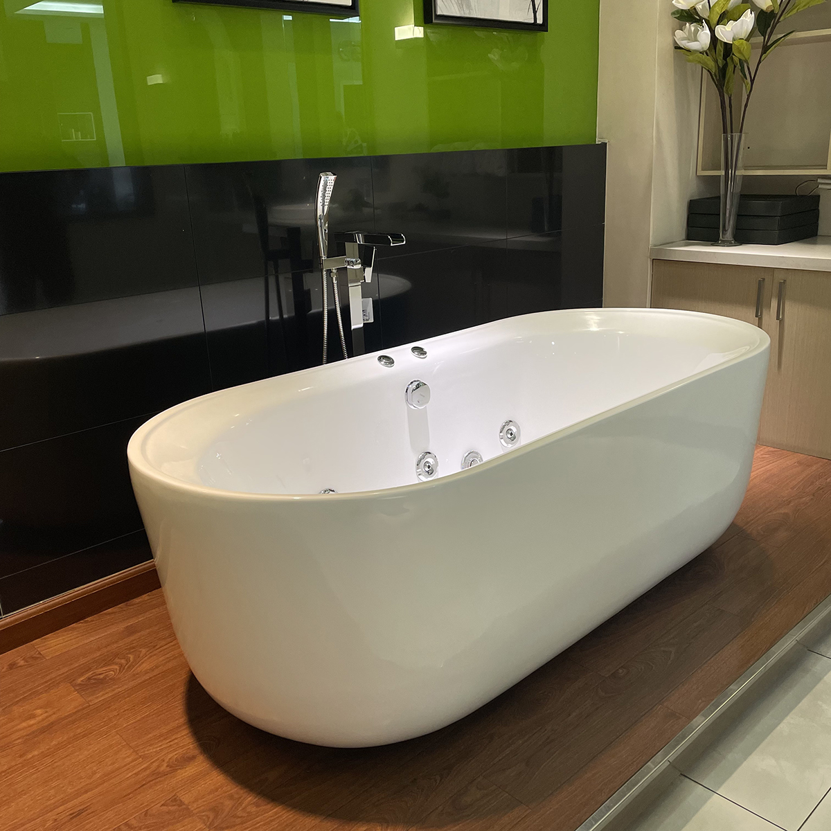 Bồn tắm đặt sàn 1m7 massage Caesar MT0770 - 2