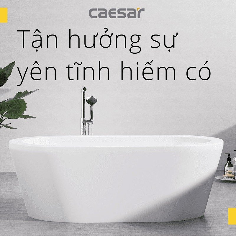 Bồn tắm đặt sàn 1m7 Caesar AT6270 - 6