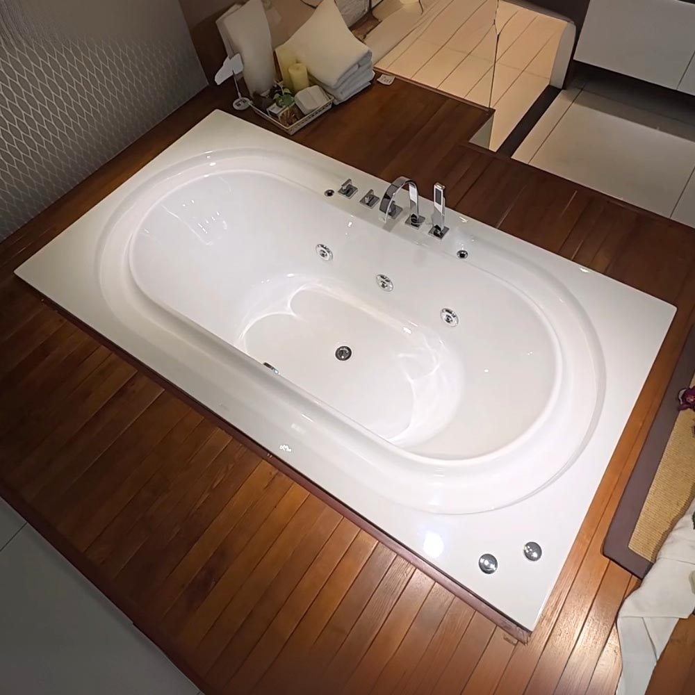 Bồn tắm xây 2m massage hơi Caesar MT212S - 3