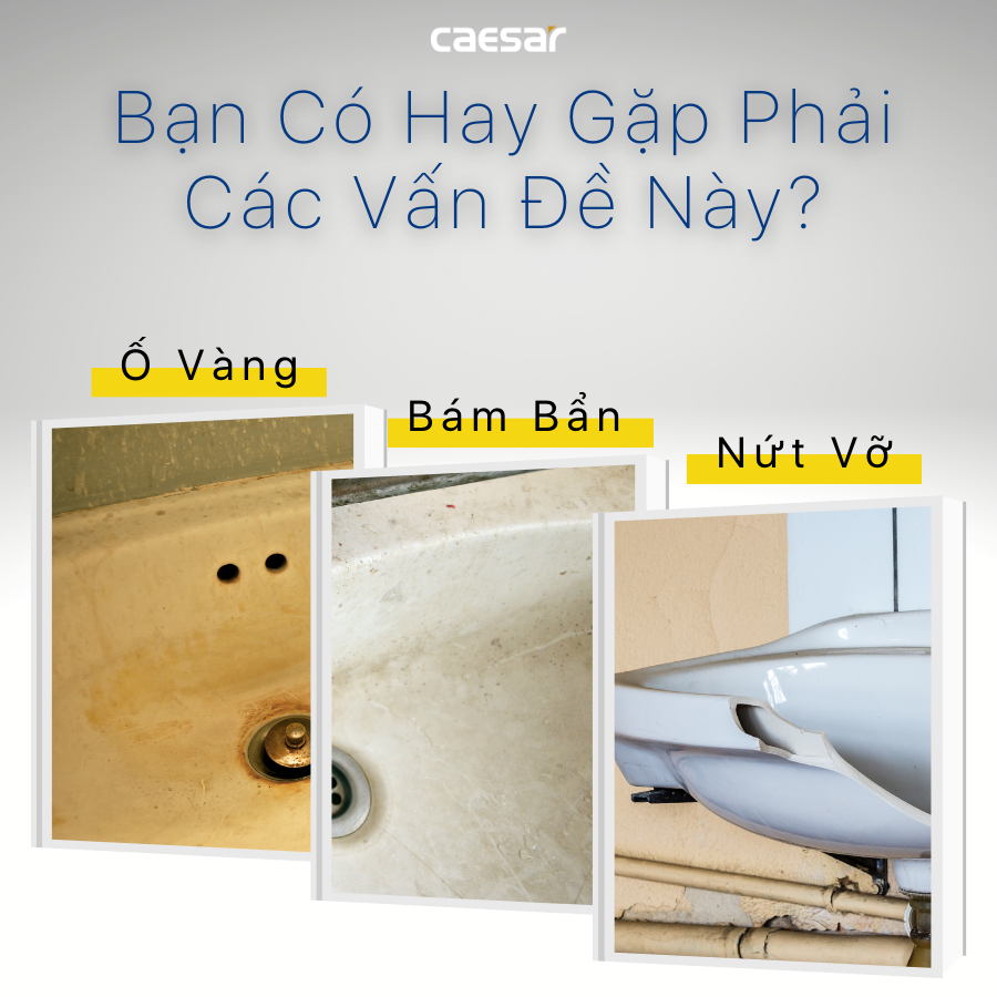 Chậu rửa mặt lavabo dương vành Caesar L5022 L5022 - 3