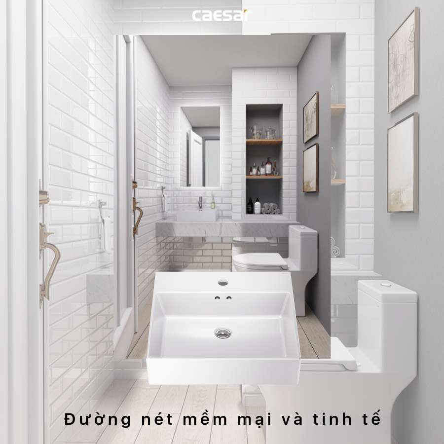 Chậu lavabo đặt bàn Caesar LF5263 LF5263 - 6