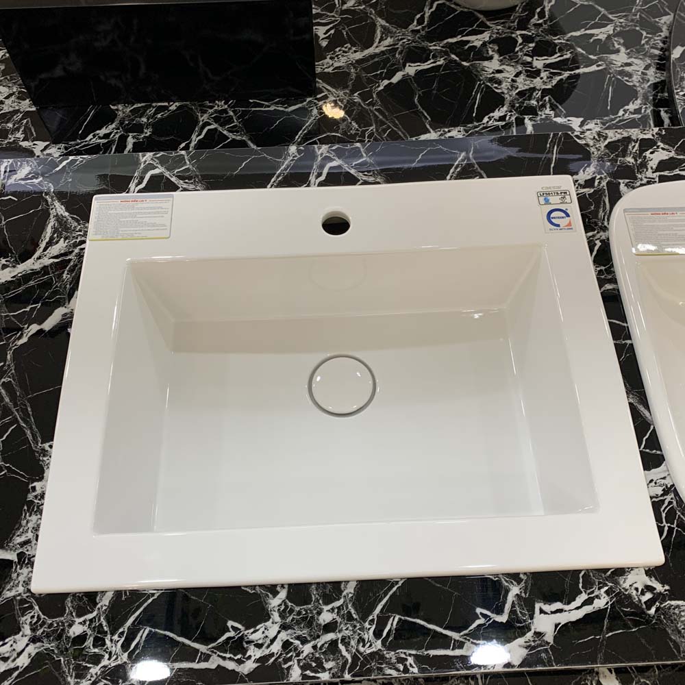 Chậu lavabo dương vành Caesar LF5017 LF5017 - 5