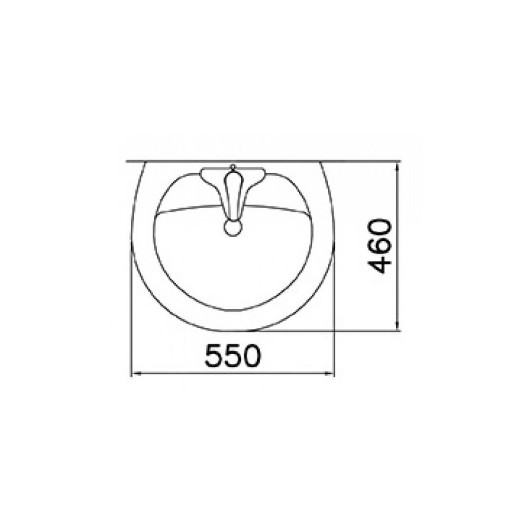 Chậu rửa lavabo treo tường Caesar L2220 L2220 - 2