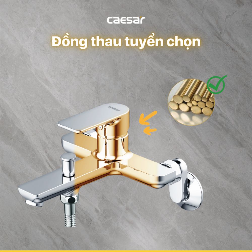 Bộ vòi sen tắm nóng lạnh Caesar S503C S503C - 3
