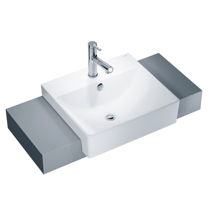 Chậu lavabo bán âm bàn Caesar LF5301 LF5301