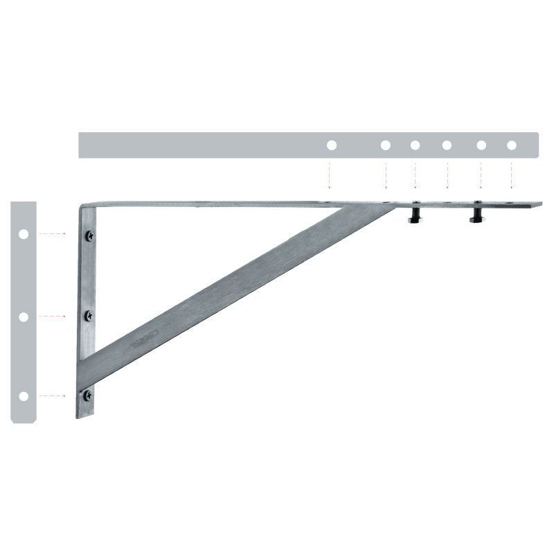 Pát đỡ lavabo âm bàn Caesar BF442-5 (BF4425)