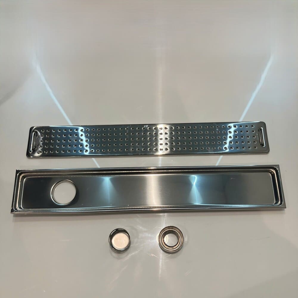 Phễu thoát sàn dài 10x60cm ø60 Caesar ST1060B ST1060B - 3