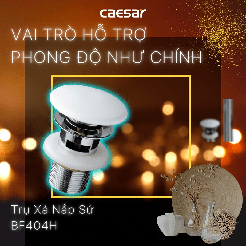 Bộ xả nắp sứ Caesar BF404H - 2