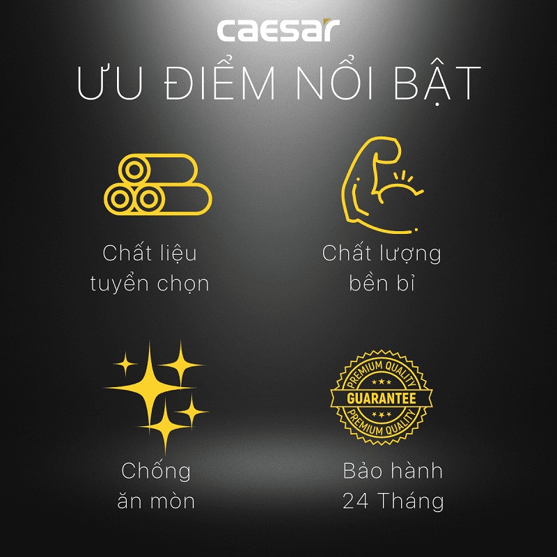 Bộ xả nắp sứ Caesar BF404H - 5