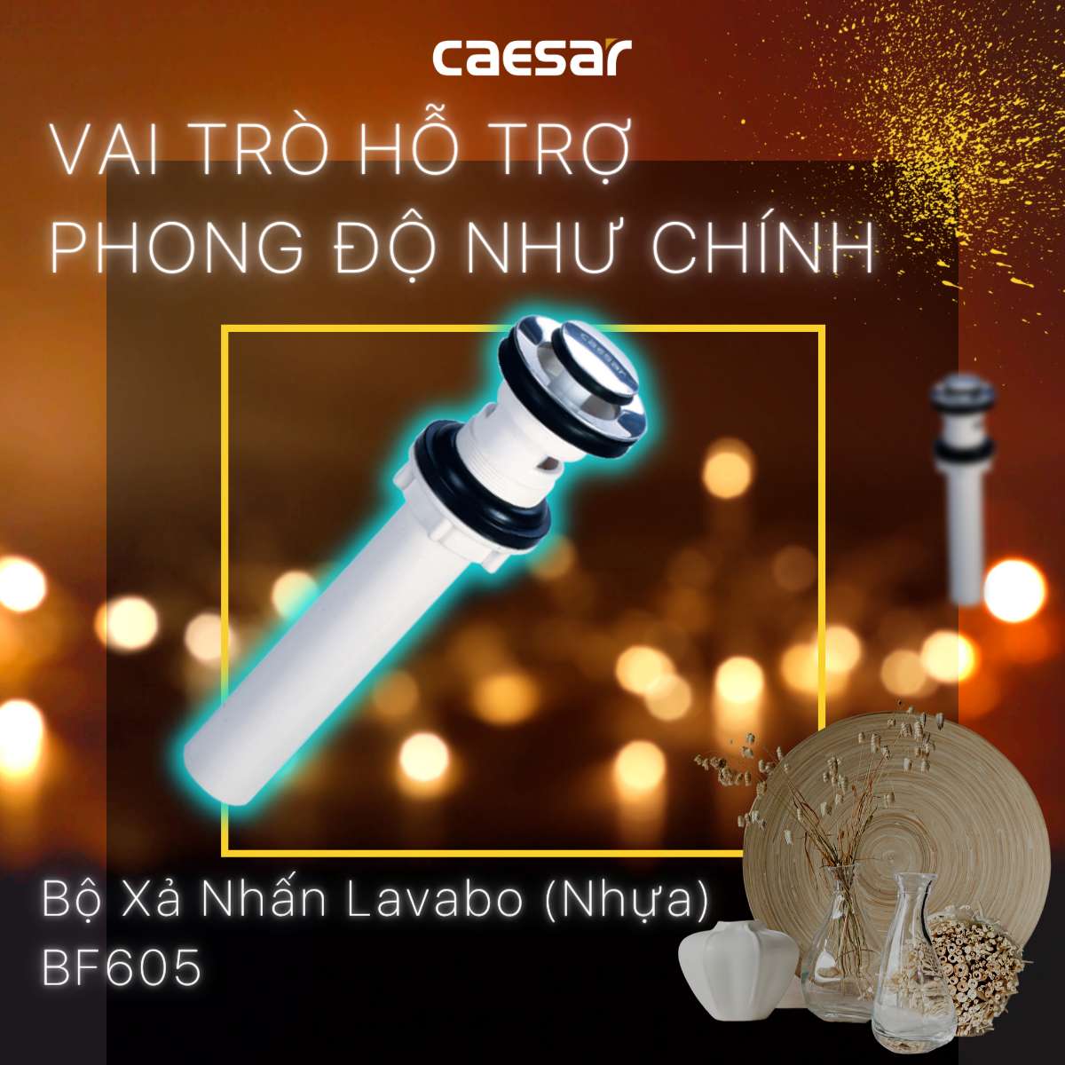 Bộ xả nhấn Caesar BF605 - 2