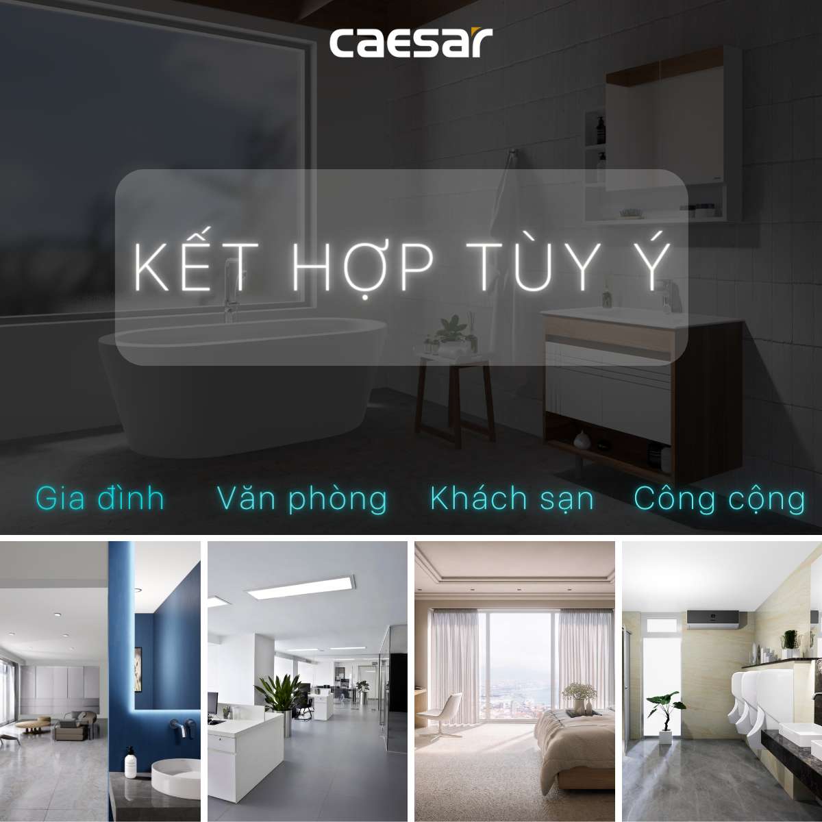 Bộ xả nhấn Caesar BF605 - 4