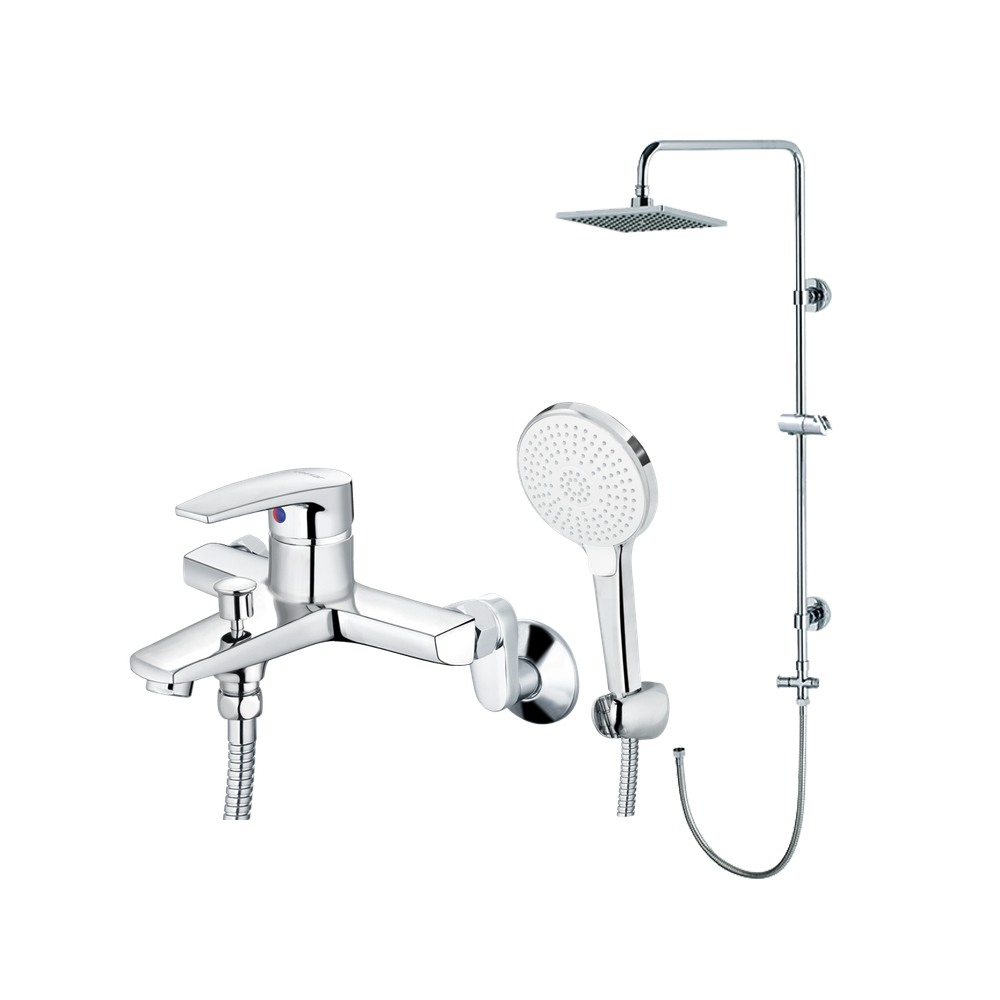 Bộ sen cây tắm đứng nóng lạnh Caesar BS124+S393C BS124+S393C