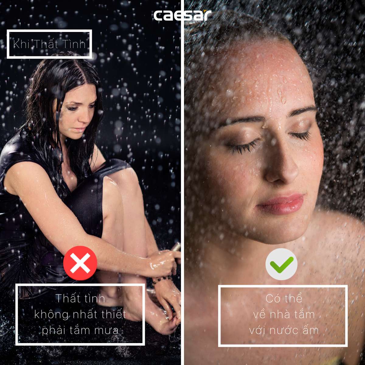 Bộ sen tắm cây nóng lạnh Caesar S1028S S1028S - 5