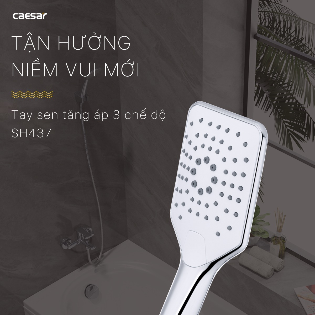 Tay sen tắm 3 chế độ Caesar SH437 SH437 - 6