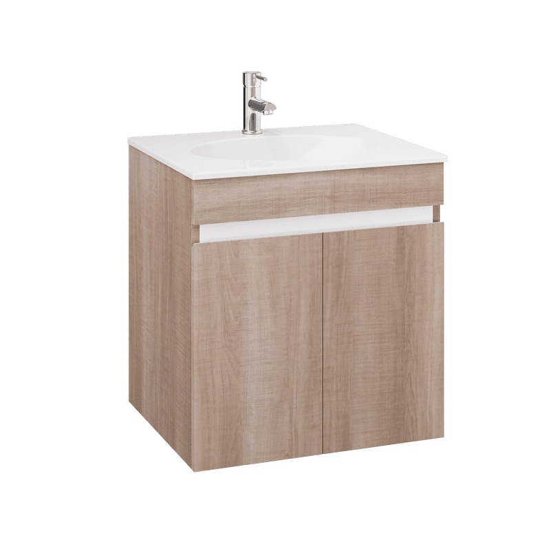 Bộ tủ chậu cabinet treo vân gỗ Caesar LF5024+EH15024AW7V LF5024+EH15024AW7V