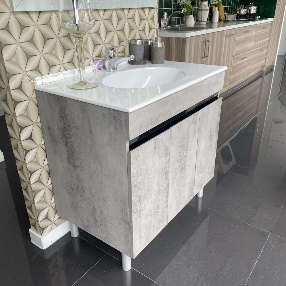 Bộ tủ chậu cabinet treo màu xám đậm Caesar LF5026+EH05026ASV LF5026+EH05026ASV - 3