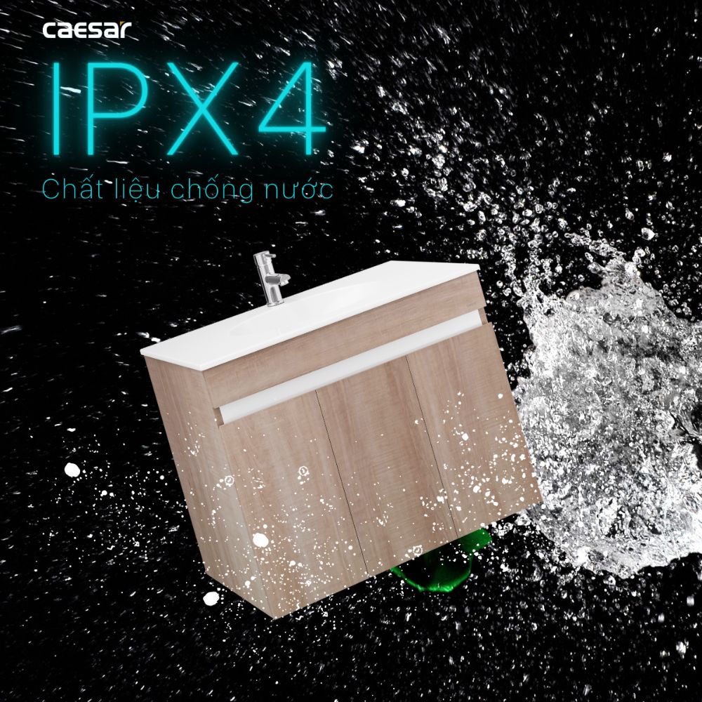 Bộ tủ chậu cabinet treo vân gỗ Caesar LF5026+EH15026AW7V LF5026+EH15026AW7V - 5