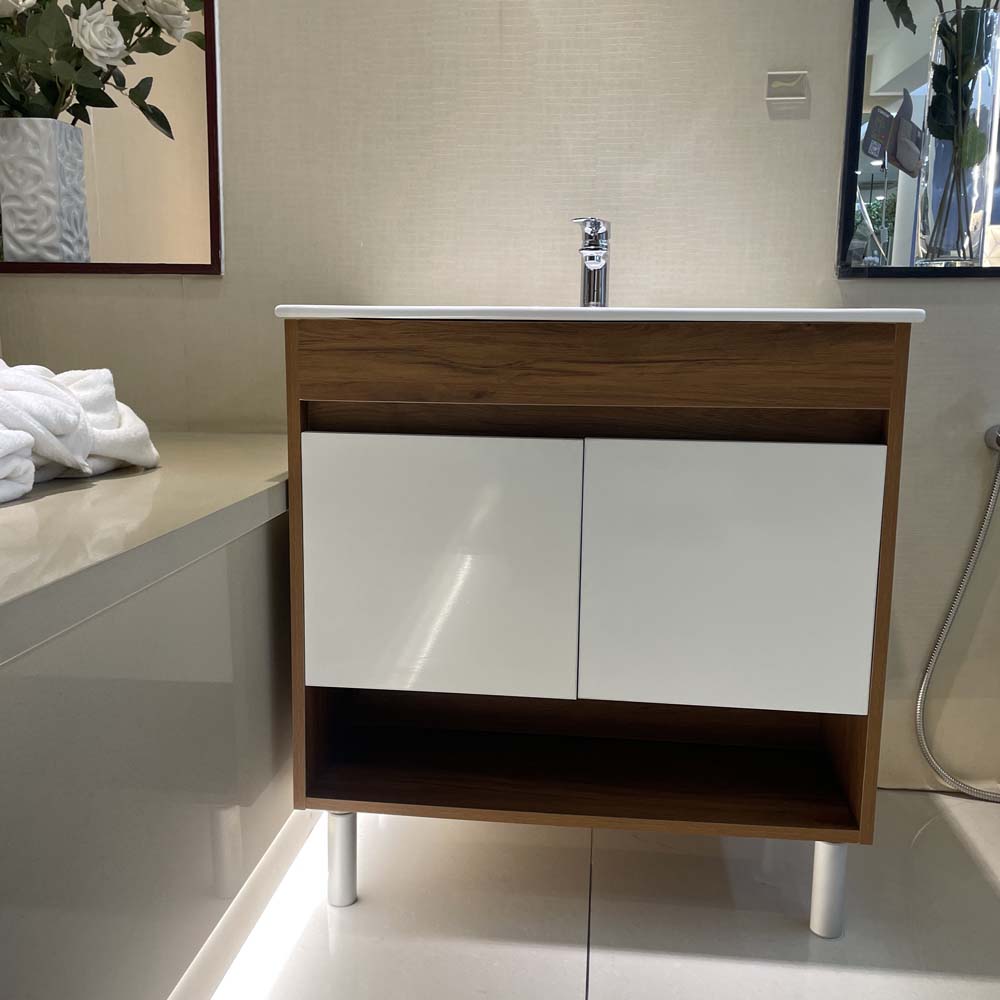 Bộ tủ chậu cabinet treo màu vân gỗ Caesar LF5032+EH05032AWV LF5032+EH05032AWV - 3