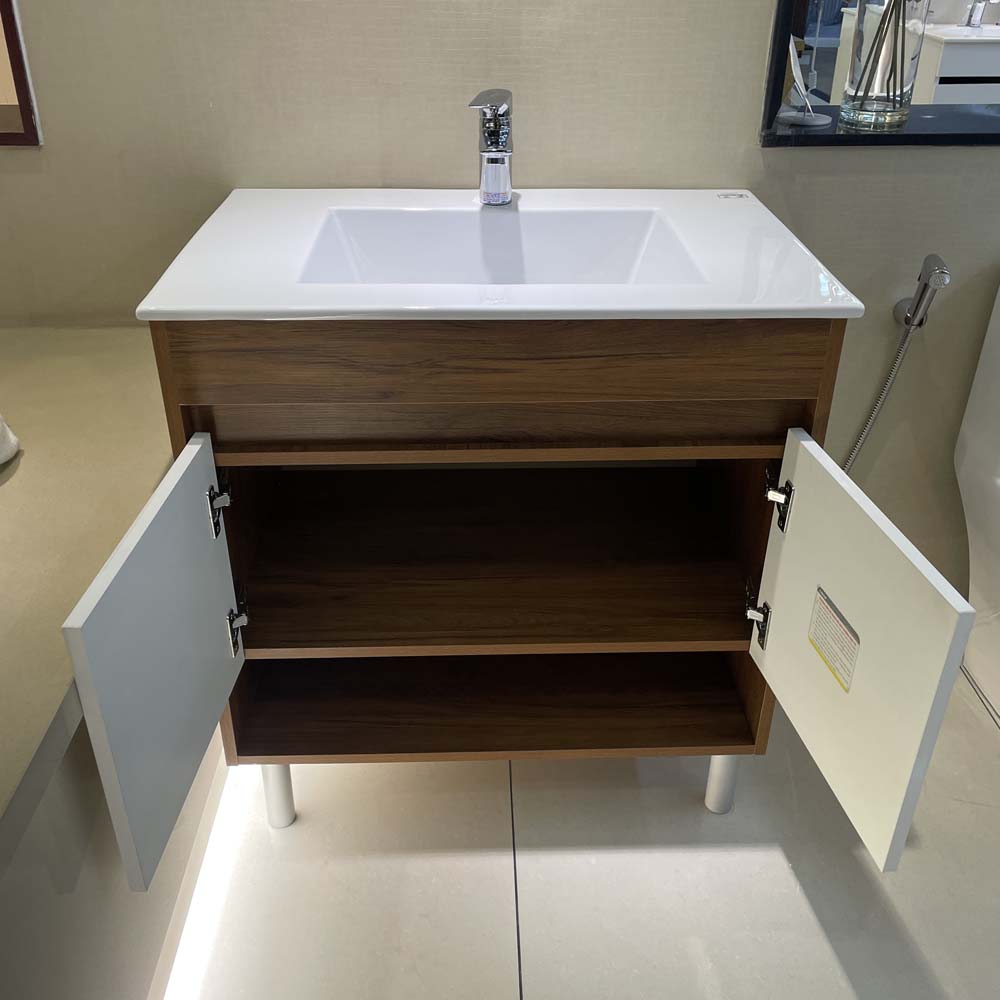 Bộ tủ chậu cabinet treo màu vân gỗ Caesar LF5032+EH05032AWV LF5032+EH05032AWV - 6