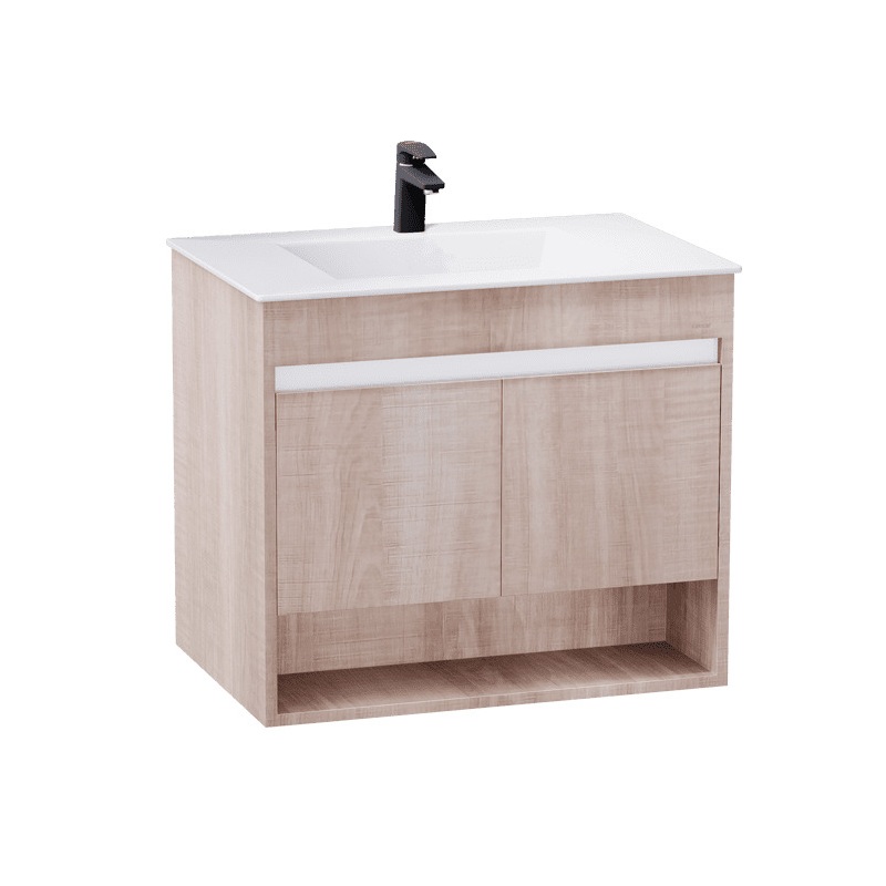 Tủ chậu cabinet treo màu vân gỗ nhạt Caesar LF5032+EH15032AW7V LF5032+EH15032AW7V