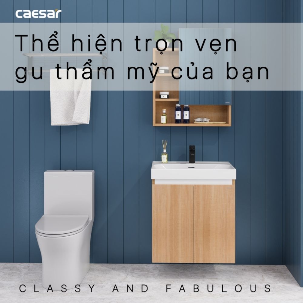 Bộ tủ chậu cabinet treo Caesar LF5356+EH15356AW7V LF5356+EH15356AW7V - 4