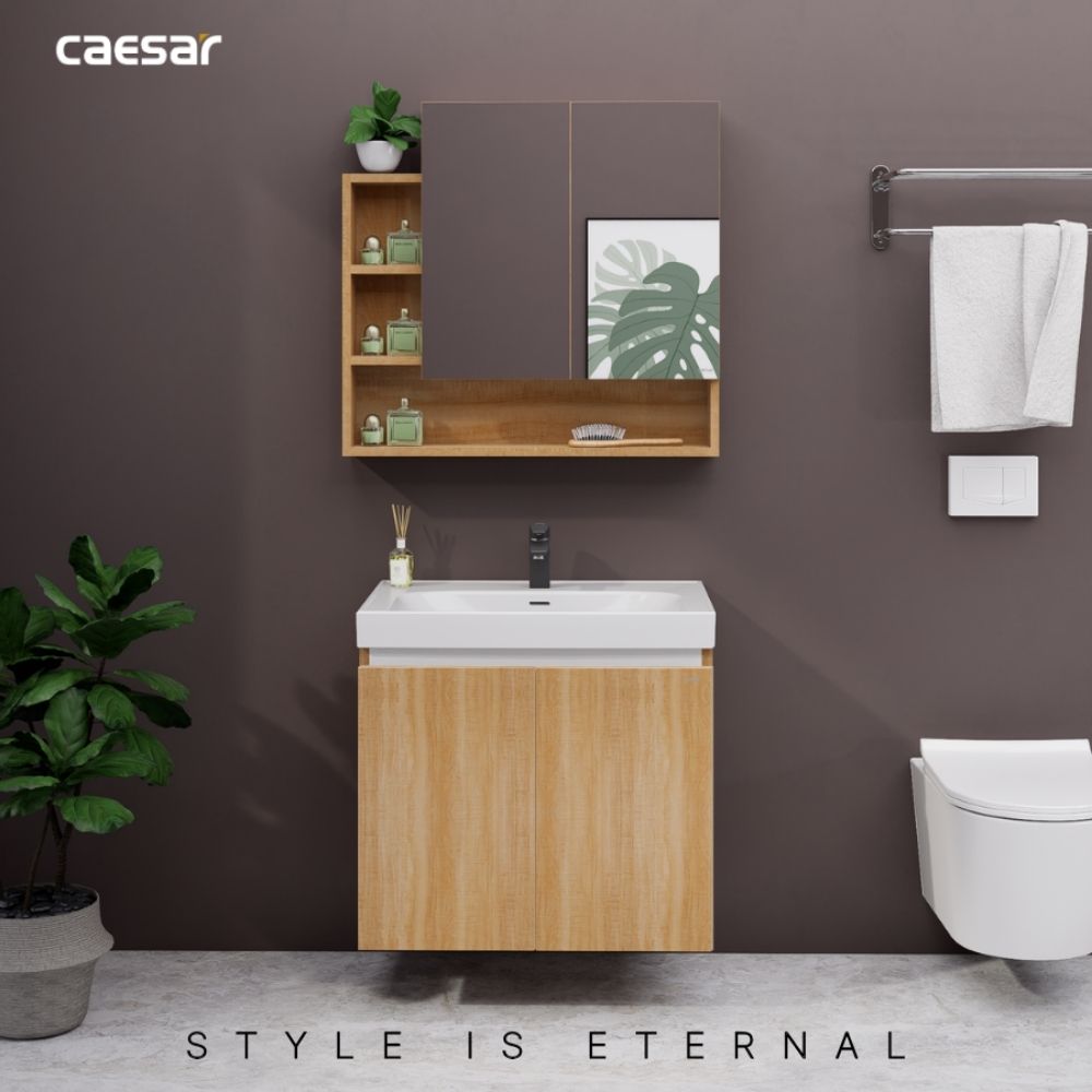 Bộ tủ chậu cabinet treo Caesar LF5357+EH15357CLW7V LF5357+EH15357CLW7V - 2