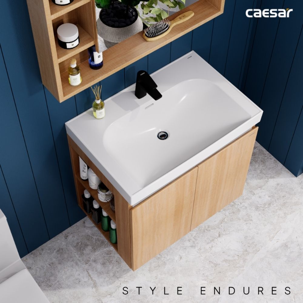 Bộ tủ chậu cabinet treo Caesar LF5357+EH15357CLW7V LF5357+EH15357CLW7V - 6