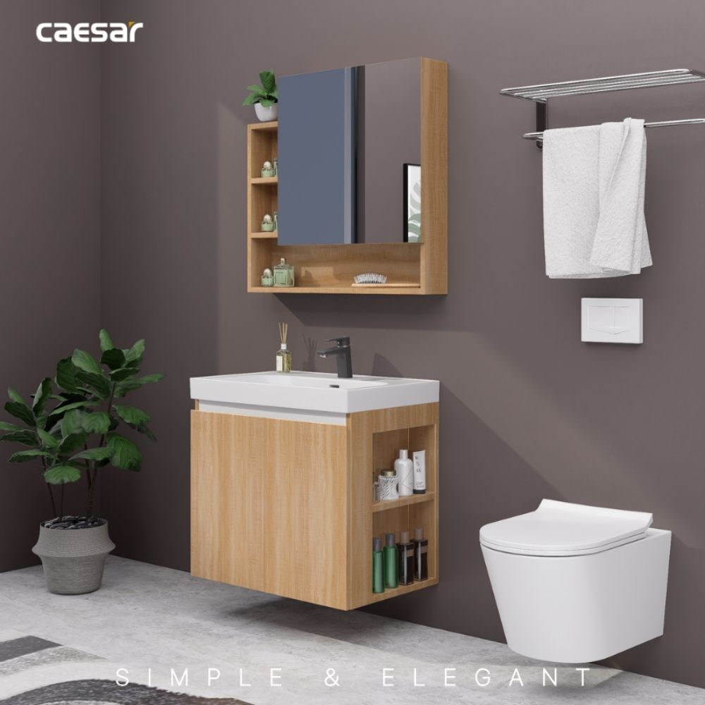 Bộ tủ chậu cabinet treo Caesar LF5357+EH15357CRW7V LF5357+EH15357CRW7V - 2