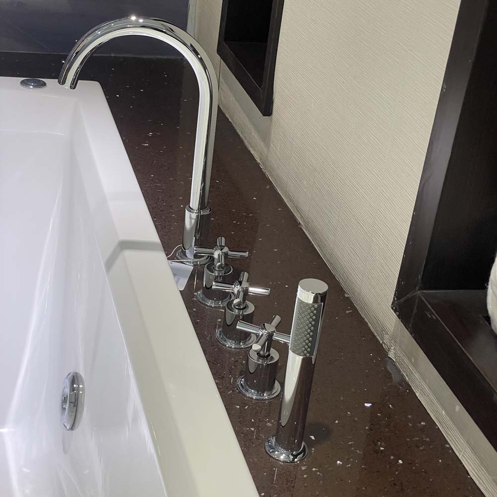 Bộ vòi sen trên bồn tắm nóng lạnh Caesar AS143C - 4