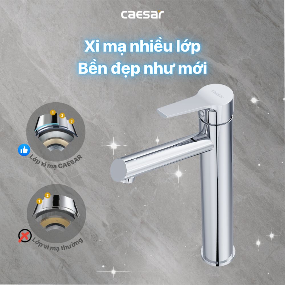 Vòi chậu lavabo lạnh Caesar B191C B191C - 4