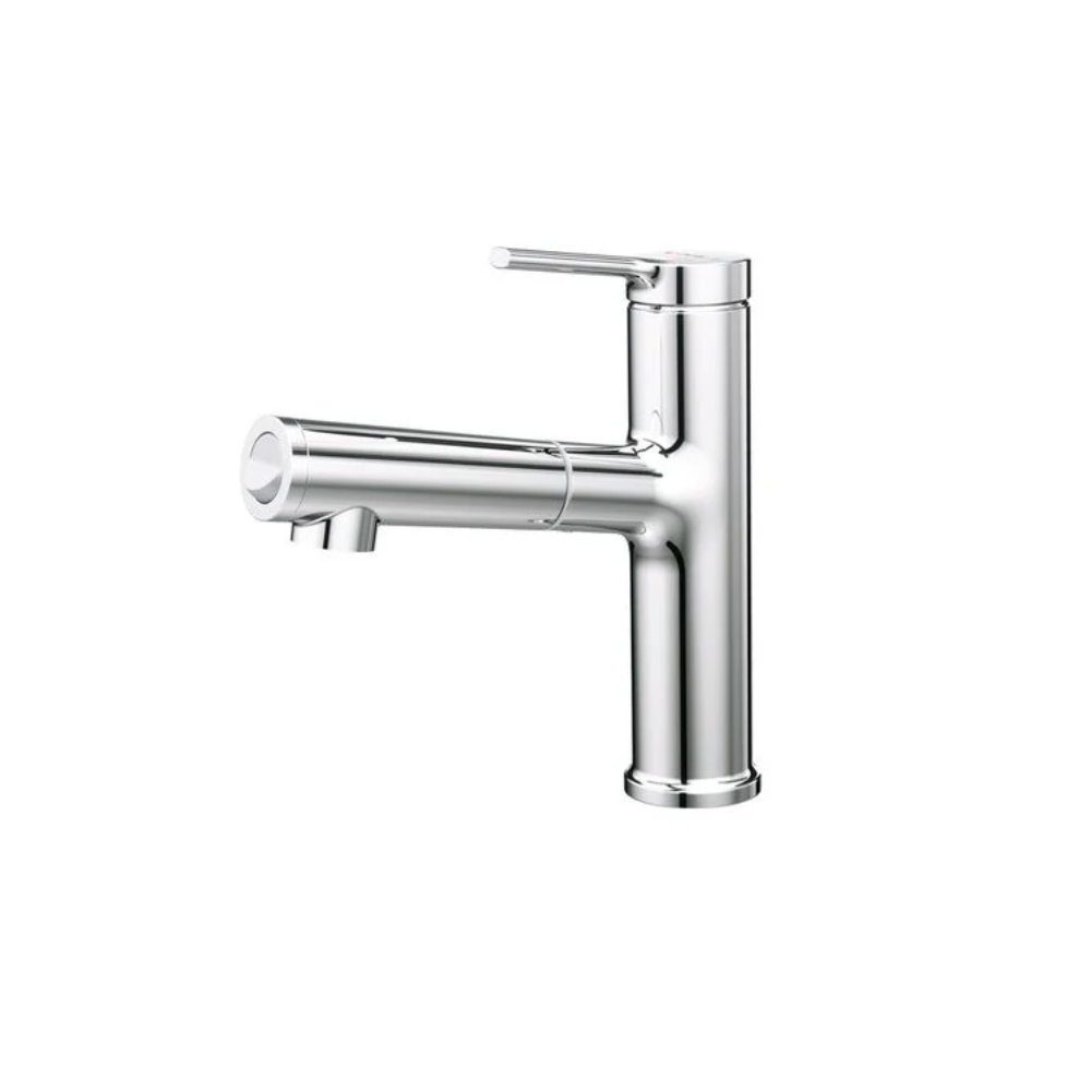 Vòi chậu lavabo nóng lạnh dây rút Caesar B196C B196C
