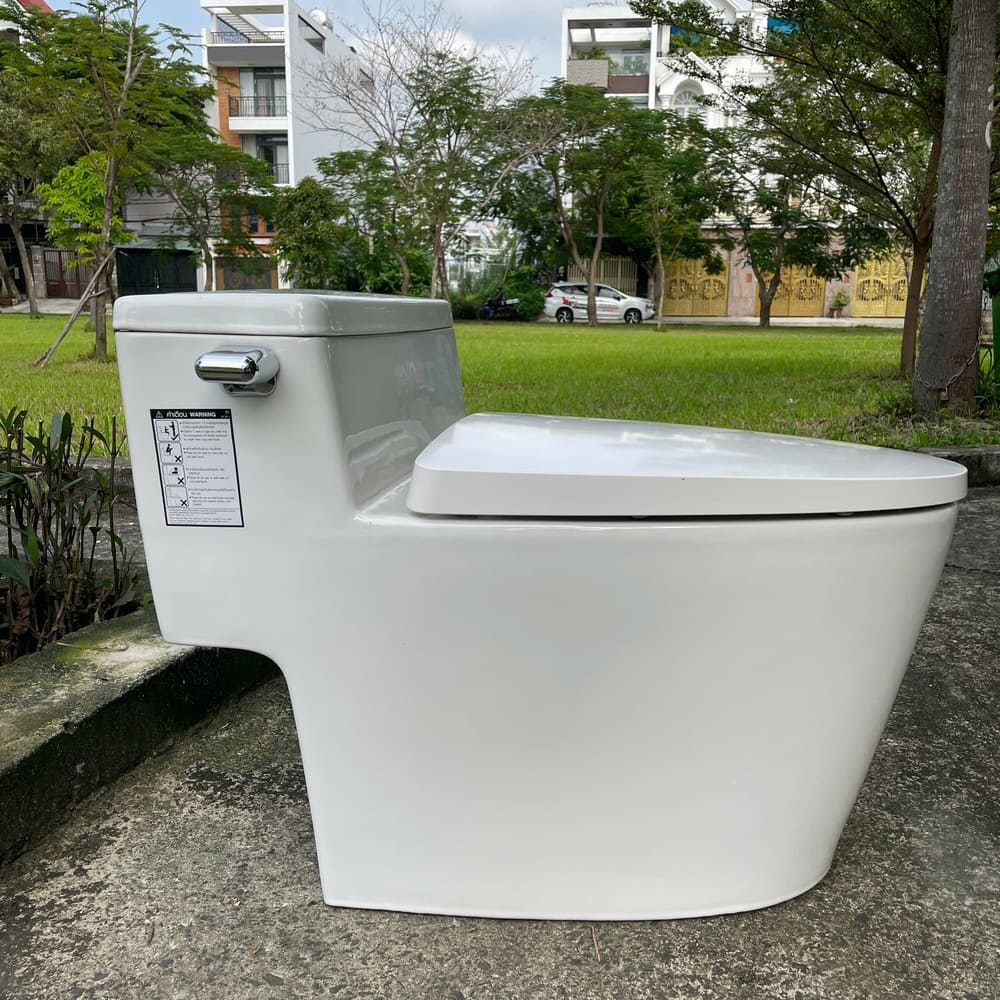 Bồn cầu 1 khối COTTO C105257 nắp êm dòng Riviera Pro - 5