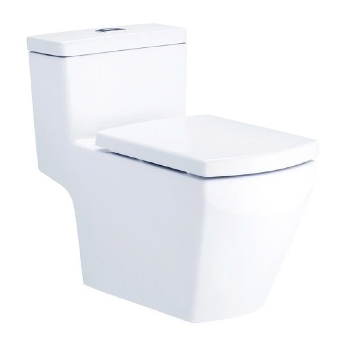 Bồn cầu 1 khối COTTO C107127 nắp êm dòng Grand Tetragon C107127