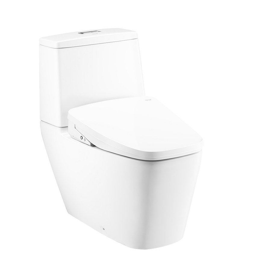 Bồn cầu 2 khối nắp điện tử COTTO C135127(CV9) Hercules Curve C135127(CV9)