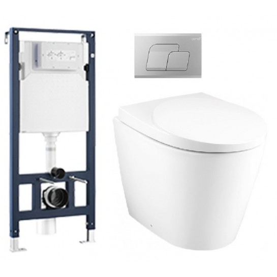 Bồn cầu treo tường COTTO SC19517(F) nắp êm dòng Oval SC19517(F)