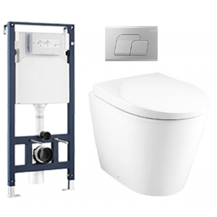 Bồn cầu treo tường COTTO SC19517(F) nắp êm dòng Oval SC19517(F) - 3