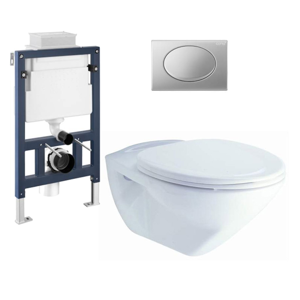 Bồn cầu treo tường COTTO SC199(T) nắp êm dòng Avanti SC199(T)