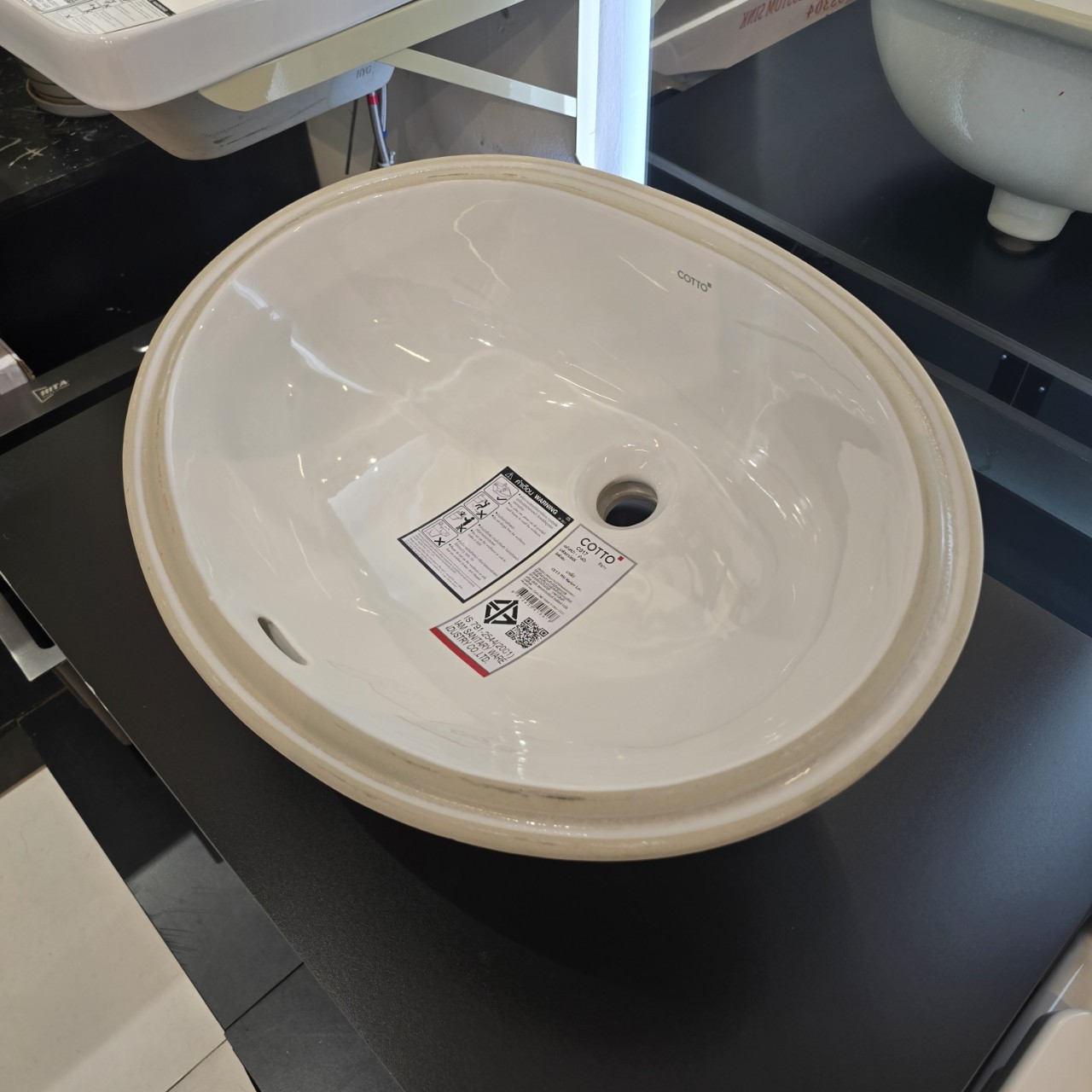 Chậu rửa mặt lavabo âm bàn COTTO C017 C017 - 2