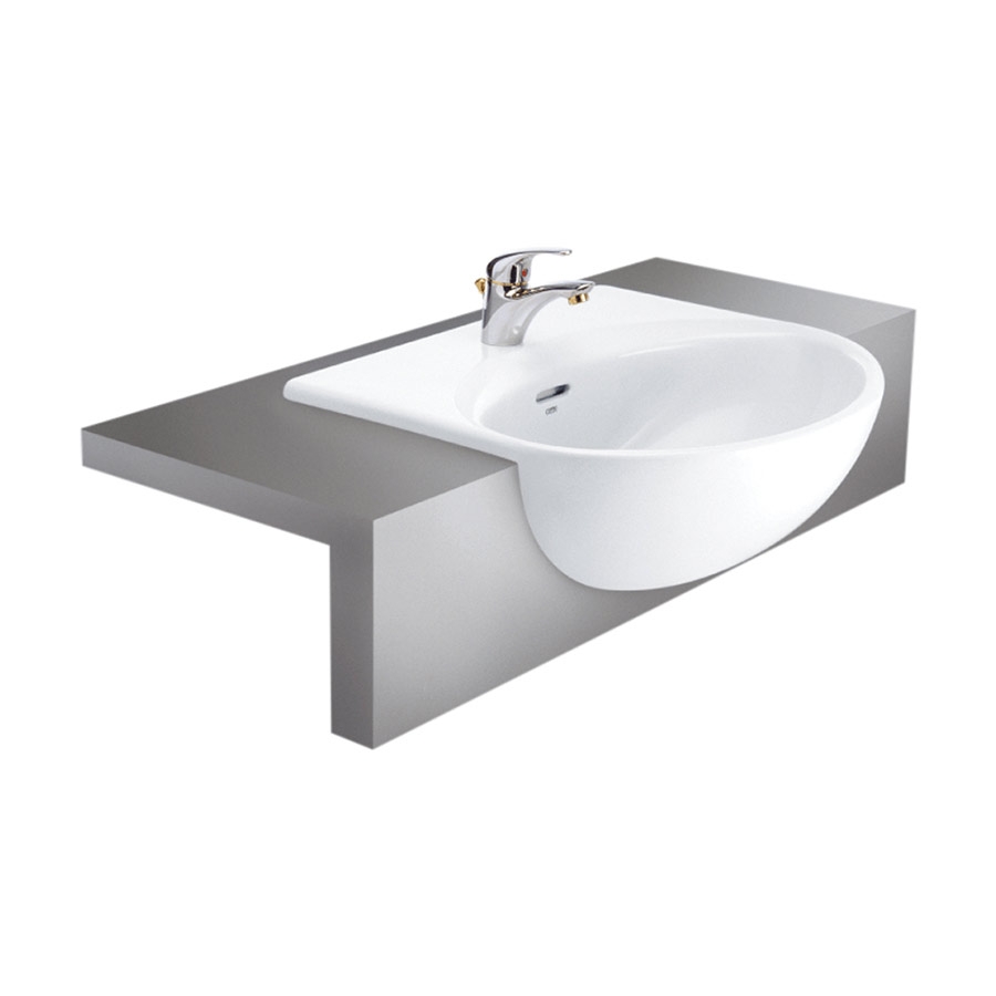 Chậu rửa mặt lavabo bán âm COTTO C021 Helen C021