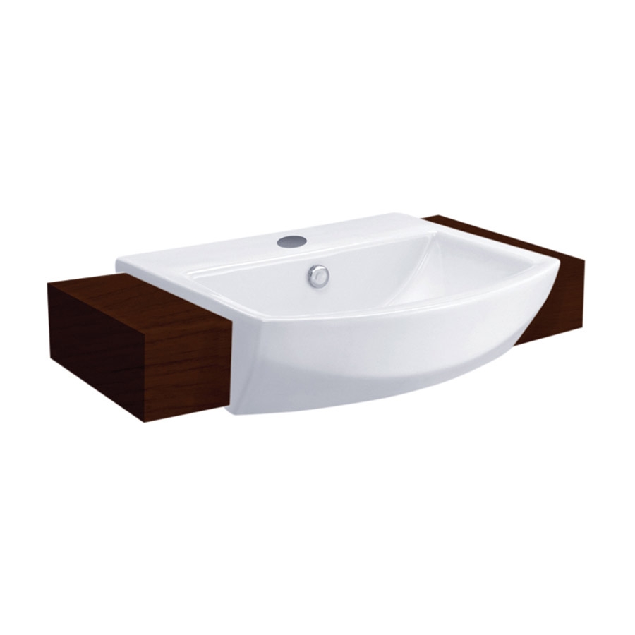 Chậu rửa mặt lavabo COTTO C02427 bán âm Tetragon C02427