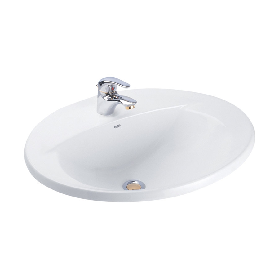 Chậu lavabo dương vành COTTO C02607 Serena C02607