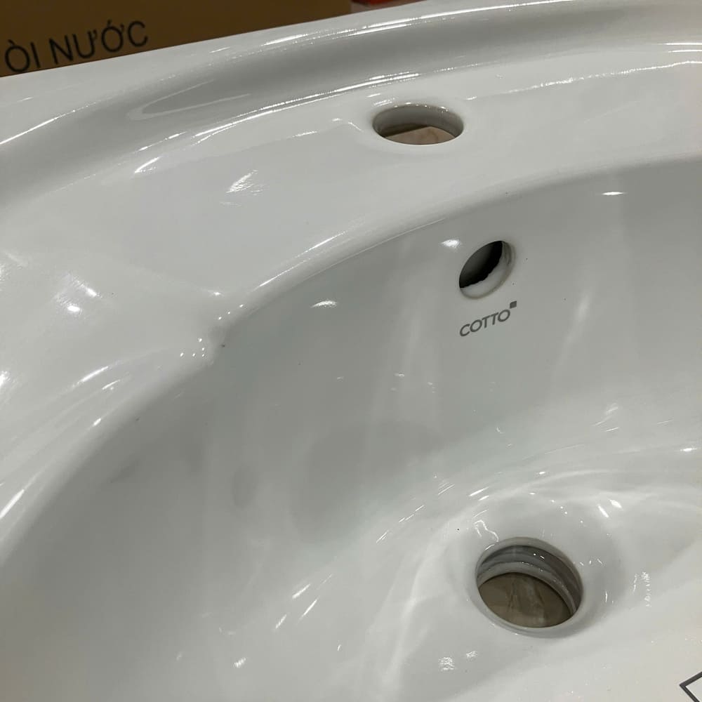 Chậu lavabo treo tường COTTO C012 Ken C012 - 6