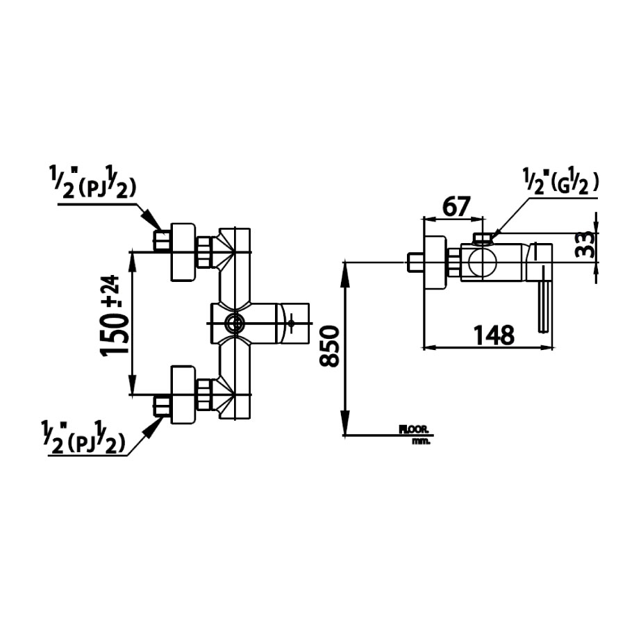 Củ sen tắm COTTO CT2047A nóng lạnh Anthony CT2047A - 2