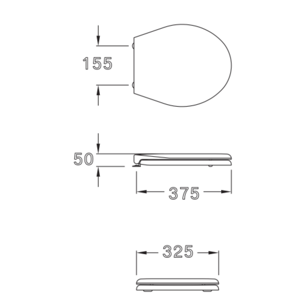 Nắp bàn cầu đóng êm cho bồn cầu trẻ em COTTO C9007 C9007 - 2