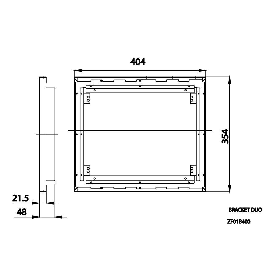 Khung giá đỡ 2 bát sen COTTO ZF01B400 ZF01B400 - 2